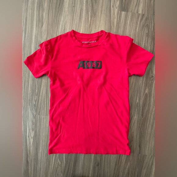 Aeropostale Kids Red Graphic T-Shirt size XS - Picture 1 of 5